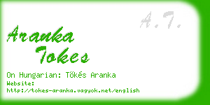 aranka tokes business card